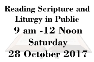 Reading Scripture in Public – 28 October 2017