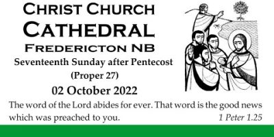 221002 - Seventeenth Sunday after Pentecost Worship 10:30 a.m.