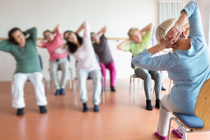 A gentle way to get in shape – Chair Yoga in the Cathedral