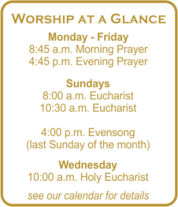 Worship at a Glance